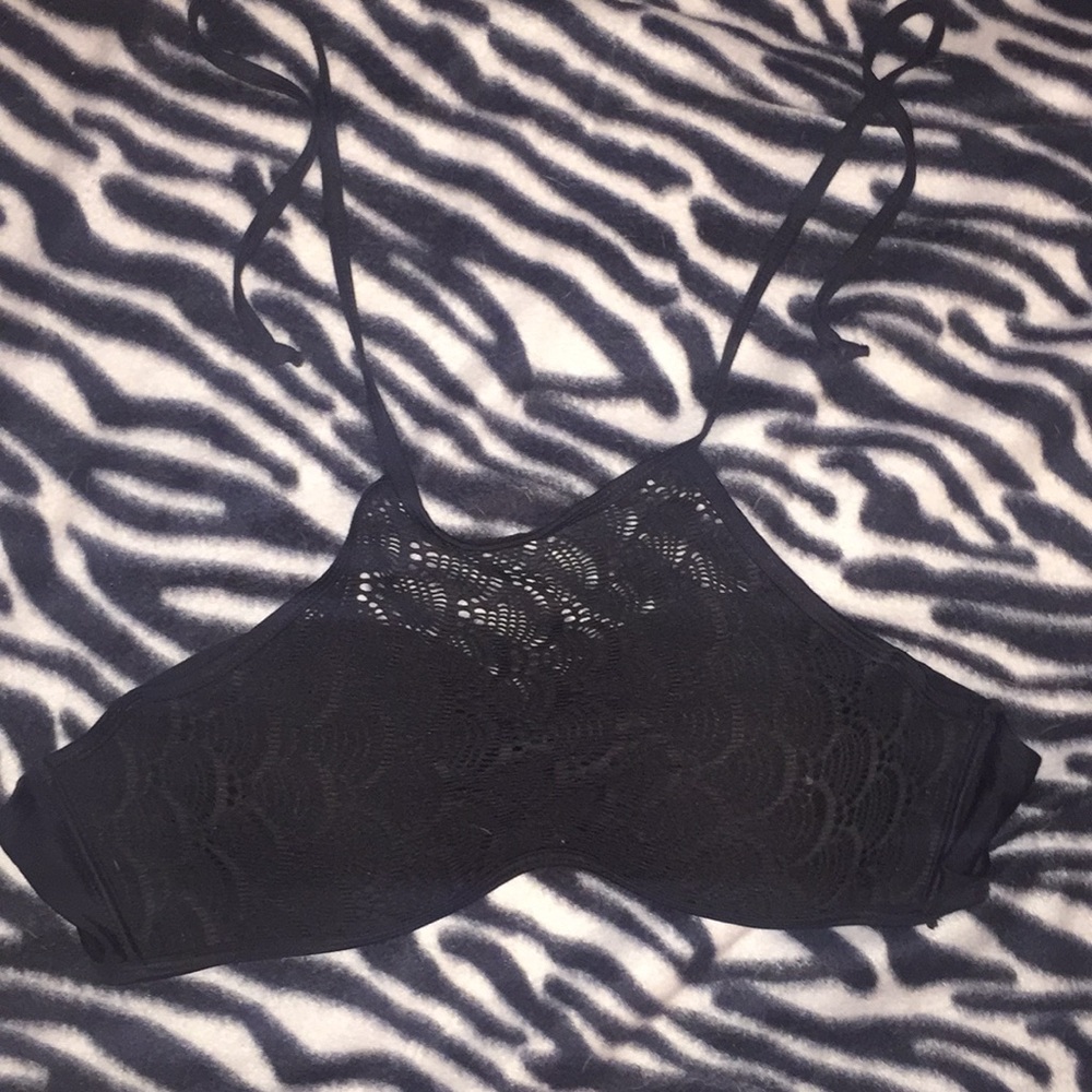 black bikini top